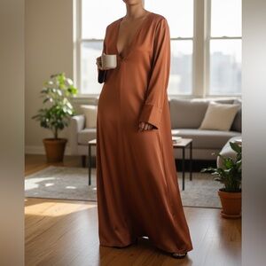 House of CB Orange Maxi Dress(Size Medium)